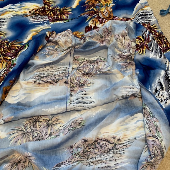 🌺 New with Tags Blue Hawaiian Dress from Hilo Hattie - Size 2X 🌺 - Picture 6 of 9